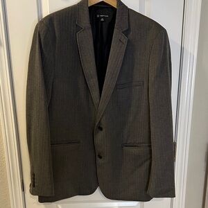 Men's INC Gray Single-Breasted Blazer - Classic Tailored Style XXL